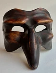 Vintage Pulcinella Venetian Mask Comedia Dell Arte Handcrafted Mardi Gras. Fixed Price $250.00.
