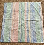 Croscill Impressions Square Table Topper 35" X Pastel Stripes. Fixed Price $9.99.