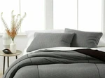 Calvin Klein Modern Cotton Ray Pair 2 Standard Pillow Shams Black Cream Jersey. Fixed Price $26.00.
