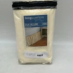 Living Quarters Cream Silk Allure One Twin Bed Skirt Finish Size. Fixed Price $40.99.