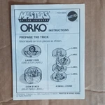Mattel Masters Of The Universe Orko Magic Trick Instruction Sheet. Fixed Price $55.00.