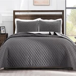 Lightweight Geometric Full/queen Quilt Bedding Set - 3 Piece With Pillow Shams. Fixed Price $50.31.