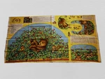 Beary Berry Patch Sewing Fabric Panel, Headboard Cover, Diaper Stacker, 2 Bibs. Fixed Price $9.75.