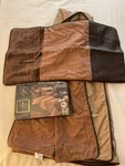 Vtg Nwot Veratex Sequoia Faux Suede & Leather, Cotton King Duvet Cover 2 Shams. Fixed Price $94.00.