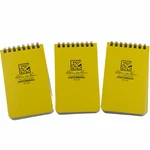Rite Rain Top Spiral Notebook 3" X 5" Yellow All Weather Pack. Fixed Price $20.95.
