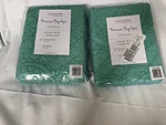 Two Rizzy Home Moroccan Fling Aqua Standard 20IN.X26IN Cotton Shams. Fixed Price $40.00.