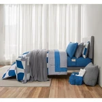 College Dorm Essentials Comforter Set Twin Xl Reversible Navy Checker Bed. Fixed Price $86.40.
