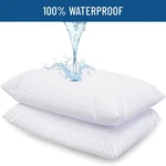 Waterproof Pillow Covers Zippered 4 Pack Standard Queen King Protectors. Fixed Price $16.99.
