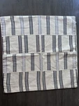 Surya Elle Decor Square Pillow Cover Black Gray Tan Stripes Canvas Nwot. Fixed Price $17.00.