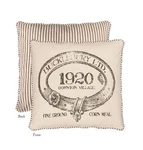 Heritage Lace 18" Downton Abbey Village British 1920 Tickinh Square Throw Pillow. Fixed Price $50.39.
