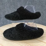 Deluxe By Dearfoams Slippers Womens 11-12 Black Mules Faux Fur Comfort Cozy. Fixed Price $30.99.