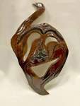 Grotesque Comedy Mask, Handmade Wall Commedia Dell'arte Theater Harlequin. Fixed Price $75.00.