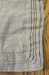 Nate Berkus 100% Linen Ruffled Edge Detail Tan 23.5"X23.5" Euro Pillow Cover. Fixed Price $22.00.