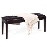 Upholstered Pu Dining Room Bench Solid Wood Button Tufted Waterproof Home. Fixed Price $89.99.