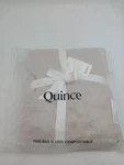 Quince Bamboo Quilted Euro Sham Pillow Cover 26X26 Sand Beige Bedding New. Fixed Price $24.99.