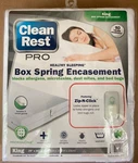 New Clean Rest Pro King 2-PC Box Spring Encasement Bed Bug Allergen Dust Mite. Fixed Price $49.99.