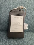 Casaluna 500TC Washed Supima Sateen Cotton Solid Dark Gray King Pillowcase Set. Fixed Price $15.99.