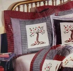 Imperial Elegance Peking Handicraft Quilted Sham Apple Tree Handmade 24" X 30". Fixed Price $59.99.