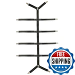 Auivguiv Bed Sheet Straps Adjustable Crisscross Clips Suspenders To Keep. Fixed Price $20.32.