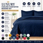 Premium Cooling Bedspread Quilt Set Lightweight Comforter Coverlet Home Bedding. Fixed Price $22.99.