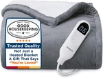 Bedsure Heated Throw - Fast Heating Electric Blanket, Soft Flann. Fixed Price $61.99.