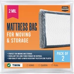 Utopia Home Twin Size Mattress Cover For Moving (2 Pack), Mil Thick Plastic. Fixed Price $22.51.