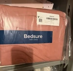 Bedsure Twin Cotton Sheet Set Solid Salmon Pink, Machine Washable. Fixed Price $23.99.