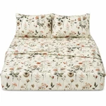 Collection Enchanted Meadow Bed Set - Floral Harmony In Beige, Rose, And Soft.... Fixed Price $54.24.