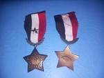 Middle East Sham , Civil Merit Star Arab Medal 1953 France Bertrand). Fixed Price $50.00.