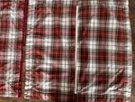 Woolrich Burgundy Plaid Euro Pillow Shams Lodge Design Cozy Button Reversible. Fixed Price $24.00.