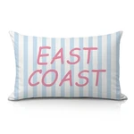 12X20 Pillow Cover, Preppy Beach Room Decor, Coastal Pink And Blue East. Fixed Price $17.54.