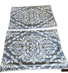 Lamont Home Blue White Floral Basket Weave Standard Pillow Shams 20X26". Fixed Price $17.28.
