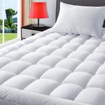 Fitted Mattress Topper Bedding Pad Cover Protector 72D Breathable Quilted 4 Size. Fixed Price $27.07.