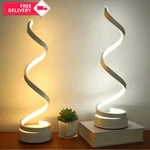 2PCS Spiral Led Lamp 3-COLOR Usb Dimmable Bedside Night Light Modern Home Decor. Fixed Price $26.95.