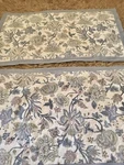 (2) Lillian August Floral King Pillow Shams Light Blue Quilted 41 X24. Fixed Price $22.41.