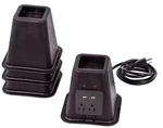 Black Bed Risers With Power Outlets & Usb Ports, Set Of 4. Fixed Price $16.63.