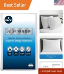 Set Of 2 Standard/queen Allerease Pillow Protectors - Moisture Wicking, Advan.... Fixed Price $36.72.