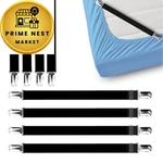 Feelathome Bed Sheet Clips 8-PIECE Suspenders Pcs, Black. Fixed Price $13.77.