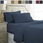 Microfiber Ultra Soft 4PC Bed Sheet Set - Kaycie Gray Collection. Fixed Price $50.99.