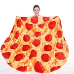 Mermaker Pepperoni Pizzas Blanket For Adult Kids, Realistic Throw Blan.... Fixed Price $23.35.