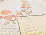 Hand Made Appliqu Twin/full Size Quilt; Custom Colorized Floral 73.5 X 87.5". Fixed Price $250.00.