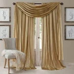 Elrene Home Fashions Athena Faux Crushed-silk Window Curtain Panel And Valanc.... Fixed Price $20.68.