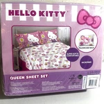 New Hello Kitty Sanrio Queen Sheet Set Pink Floral Y2K Cute Kawaii Bedding Soft. Fixed Price $46.00.
