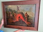 Native American Print Burning Arrow Chromolithograph 1904. Fixed Price $375.00.