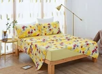 Dada Bedding Sunshine Yellow Hummingbirds Floral Fitted & Flat Sheets Set. Fixed Price $44.99.