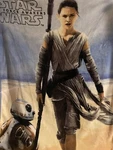 Star Wars The Force Awakens Fleece Blanket Throw Blue 43"X50" Northwest. Fixed Price $6.59.