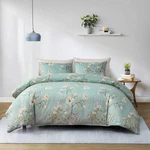 Getiann Green Floral Duvet Cover Set Twin Comforter 68"X90"WITH Pillow .... Fixed Price $36.99.