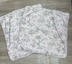 Toile Euro Pillow Covers Shams Pink French Country Farmhouse Set Of 2. Fixed Price $22.99.