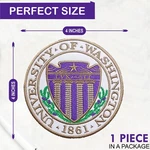 University Of Washington Logo Iron Patch - Sew Embroidered. Fixed Price $8.59.