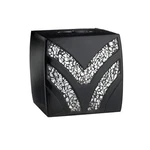 Popular Bath Sinatra Tissue Box, Black Resin And Cracked Ice Look. Fixed Price $29.99.